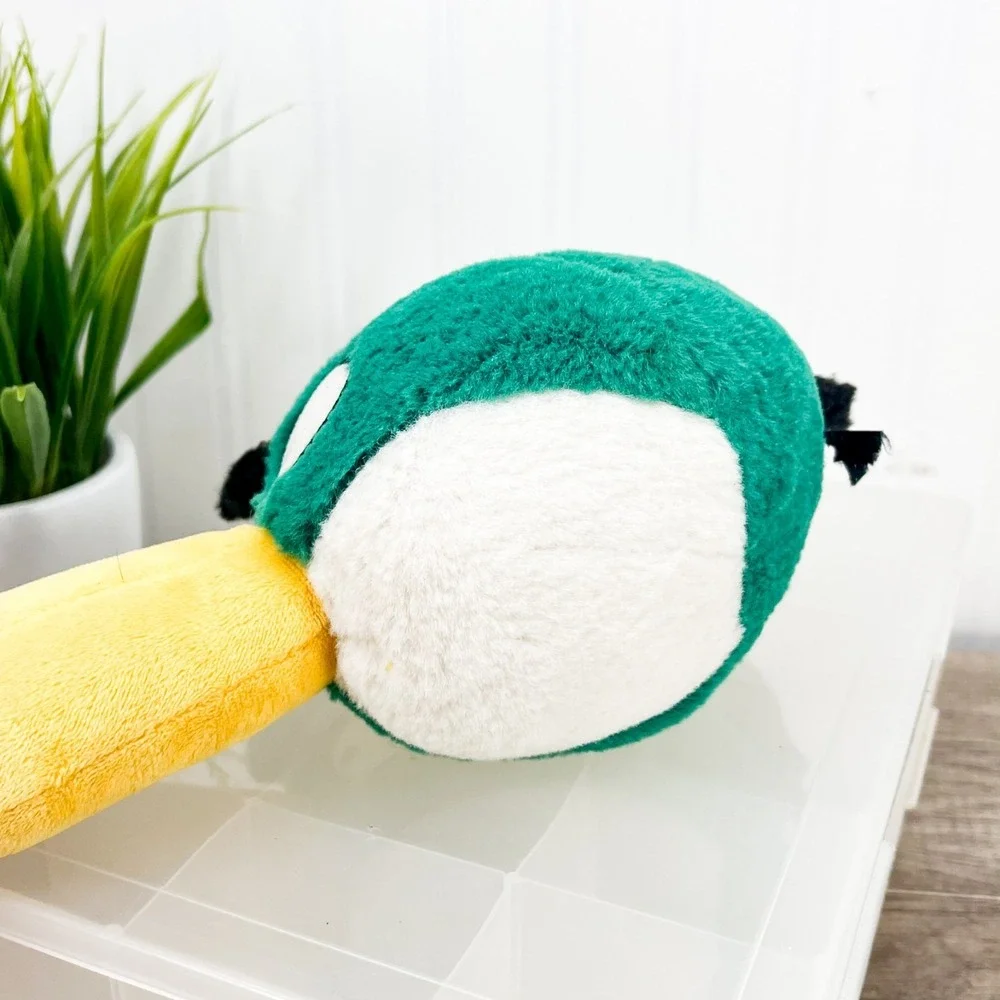 ANGRY BIRDS Hal‎ Toucan Green Bird Plush Closed Beak Commonwealth 5